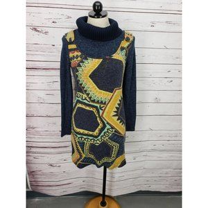 Envy Aztec Print Long Sleeve Sweater Small‎  Dress